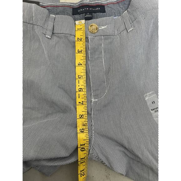 Tommy Hilfiger Hampton Chino Blue White Stripe Cropped Pants NWT Women’s Size 12 - Picture 5 of 7